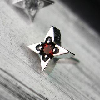 Gemstone Sterling Silver Single Stud Earring