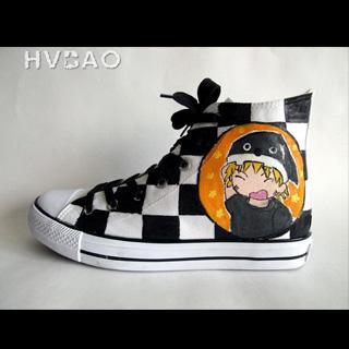 Cartoon Characters High-top Canvas Sneakers
