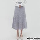 Tall Size Flared Lace Midi Skirt