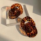 Leopard Print Drop Earring / Clip-on Earring
