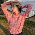 Floral Scoop-neck T-shirt