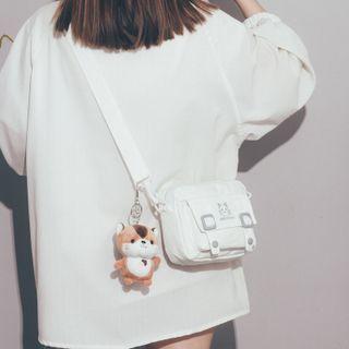 Cat Embroidered Crossbody Bag / Bag Charm / Set