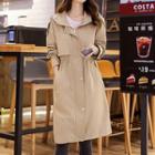 Loose-fit Hooded Trench Coat