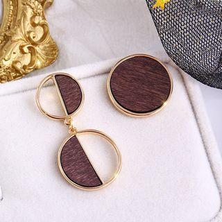 Geometric Asymmetric Earring Gold - One Size