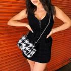 Zip-up Mini A-line Tank Dress