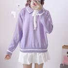 Collared Sweater Violet - One Size