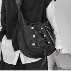 Reflexive Detail Crossbody Bag Black - One Size