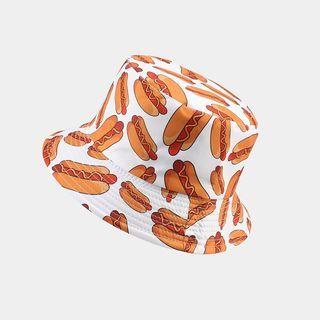 Hot Dog Bucket Hat White - M