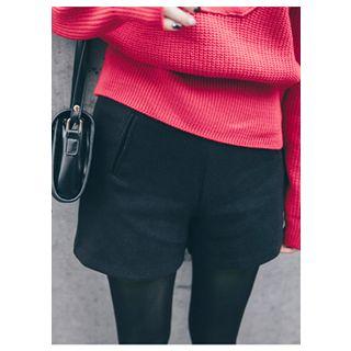 Welt-pocket Zip-side Shorts