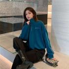 Stand-collar Half-zip Sweatshirt / Drawstring-cuff Cargo Pants