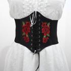 Rose Embroidered Belt