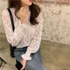 Cable Knit Sweater / Lace Top