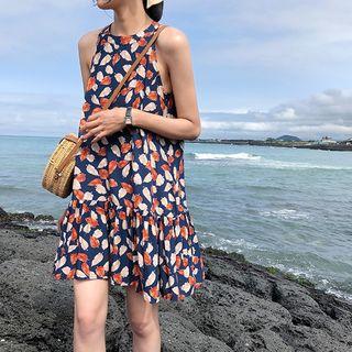 Floral Printed Halter Dress