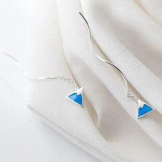 925 Sterling Silver Mountain Swirl Dangle Earring 1 Pair - One Size