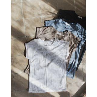 Slit-back Linen Blend Top