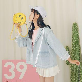 Loose-fit Hooded Denim Jacket