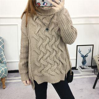 Turtleneck Textured Sweater