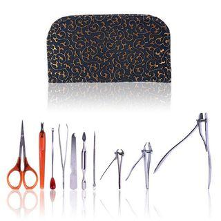 Burlesque 10-in-1 Chic Manicure / Pedicure Kit As Figure Shown
