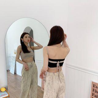 Tie-back Cropped Camisole Top