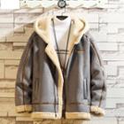 Hooded Fleece-line Zip Jacket