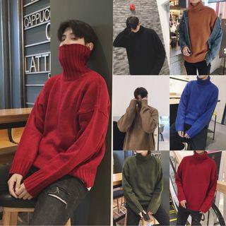 Turtleneck Loose-fit Sweater In 6 Colors