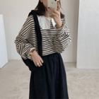 Striped Sweatshirt Stripes Sweatshirt - One Size