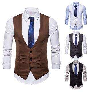 Asymmetric Plain Vest
