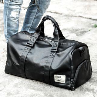 Faux Leather Gym Bag