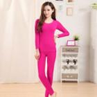 Lounge Wear Set: Long-sleeve T-shirt + Leggings