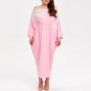 Off-shoulder Bow-back Prom Dress