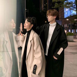 Couple Matching Applique Midi Coat