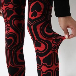 Heart Print Leggings