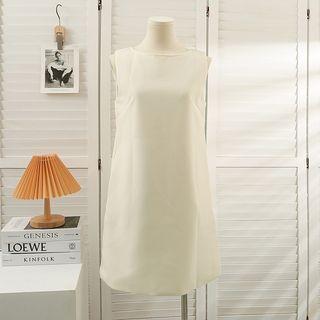 Reversible Ribbon-accent Loose Mini Dress