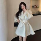 Faux Fur Sashed Coat