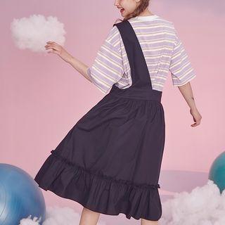 One-shoulder Midi Jumper Dress