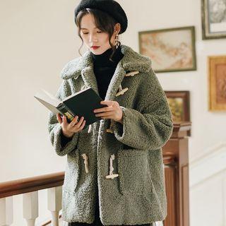 Toggle-front Fleece Coat