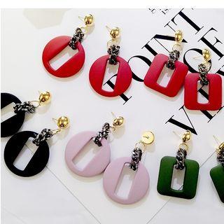 Hollow Out Geometric Statement Earring