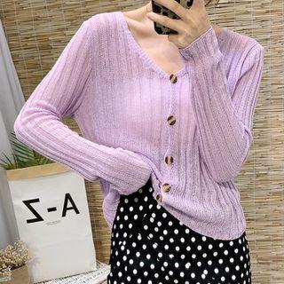 Mesh Knit Cardigan