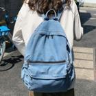 Plain Lettering Backpack