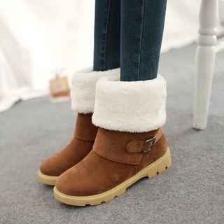Cuffed Belted Snow Boots