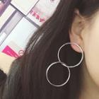 Double Circle Statement Earrings