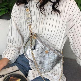 Diamond Stitching Sling Bag