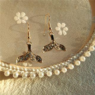 Rhinestone Fishtail Earring