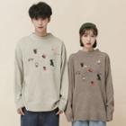 Couple Matching Embroidered Glitter Sweater