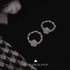 Rose Bead Ring White - One Size