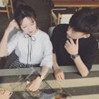 Couple Matching Metal Ring Elbow-sleeve T-shirt