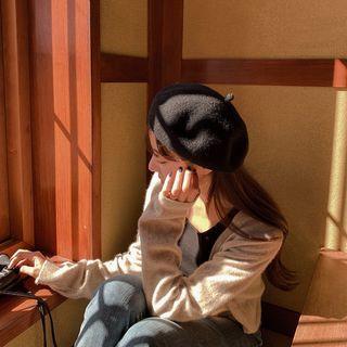 Wool Blend Knit Beret