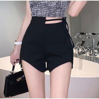 Details Asymmetrical Hot Shorts