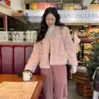 Button-up Furry Jacket