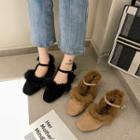 Fluffy Dorsay Sandals